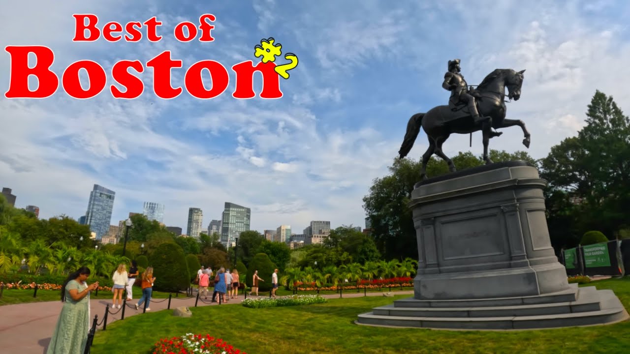 Newbury Street and Boston Commons | Best Boston Summer Walk (Pt 2) 4K