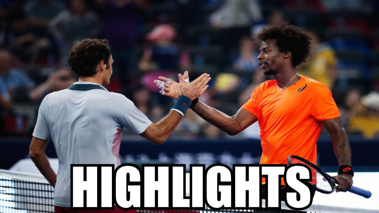 Roger Federer vs Gael Monfils Highlights - Shanghai 2013 3R