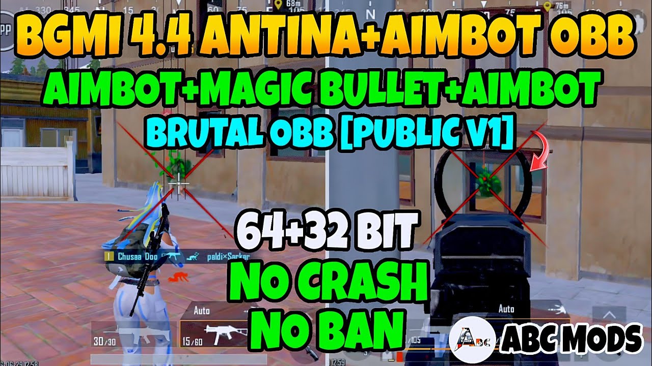 BGMI 4.4 AIMBOT OBB | BGMI 4.4 ANTENNA CONFIG FILE | BGMI 4.4 CONFIG PAK FILE