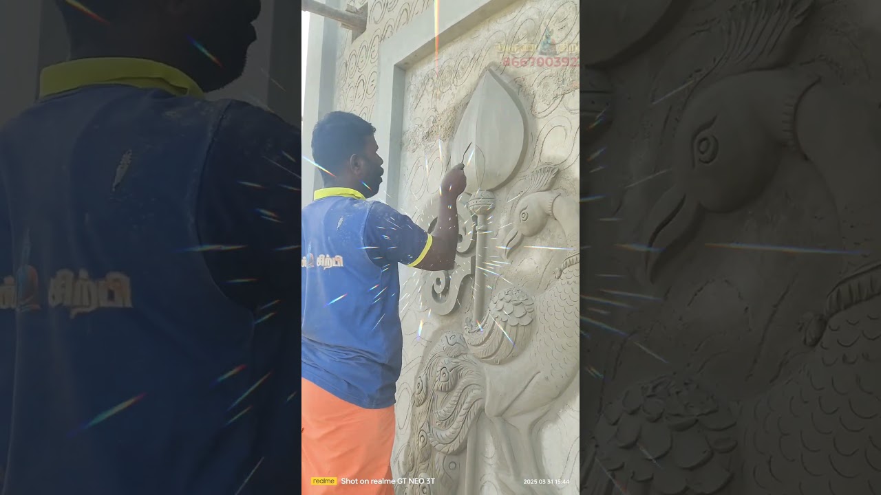 Murugan concept cement mail vel elevation work