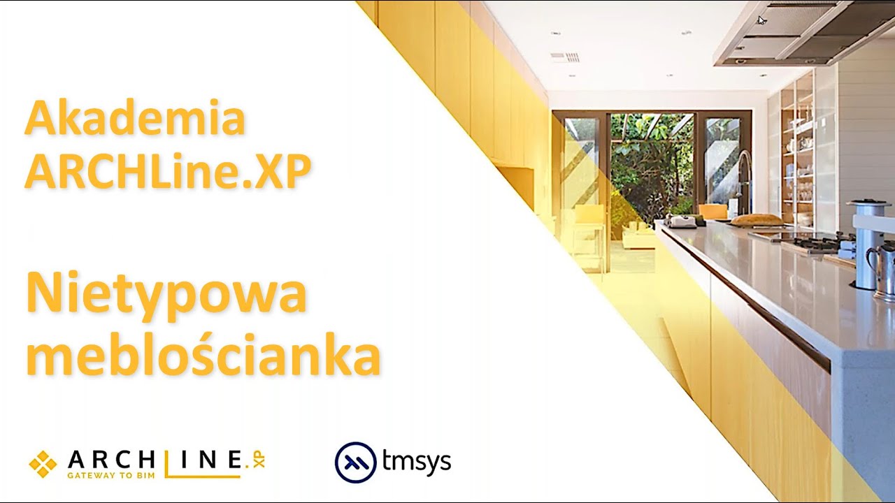 Akademia ARCHLine.XP - Nietypowa meblościanka