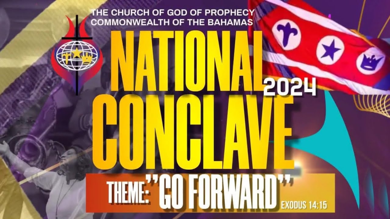 The First Evening Session of the 2024 National Conclave of the Church of God of Prophecy, Bahamas.