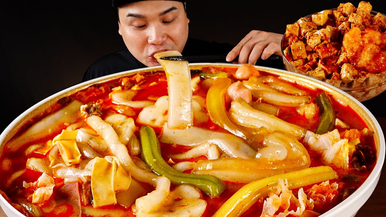 마라탕에 분모자 7가지 추가! 마파두부덮밥 먹방~!! Mala Tang, Bunmoja, Mapo Tofu