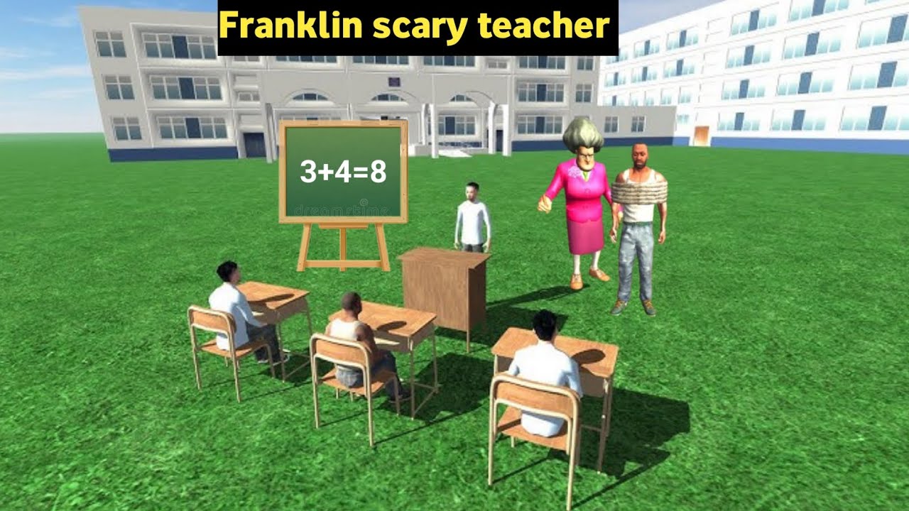 Franklin The revenge scary teacher in Indian bike driving 3D game 