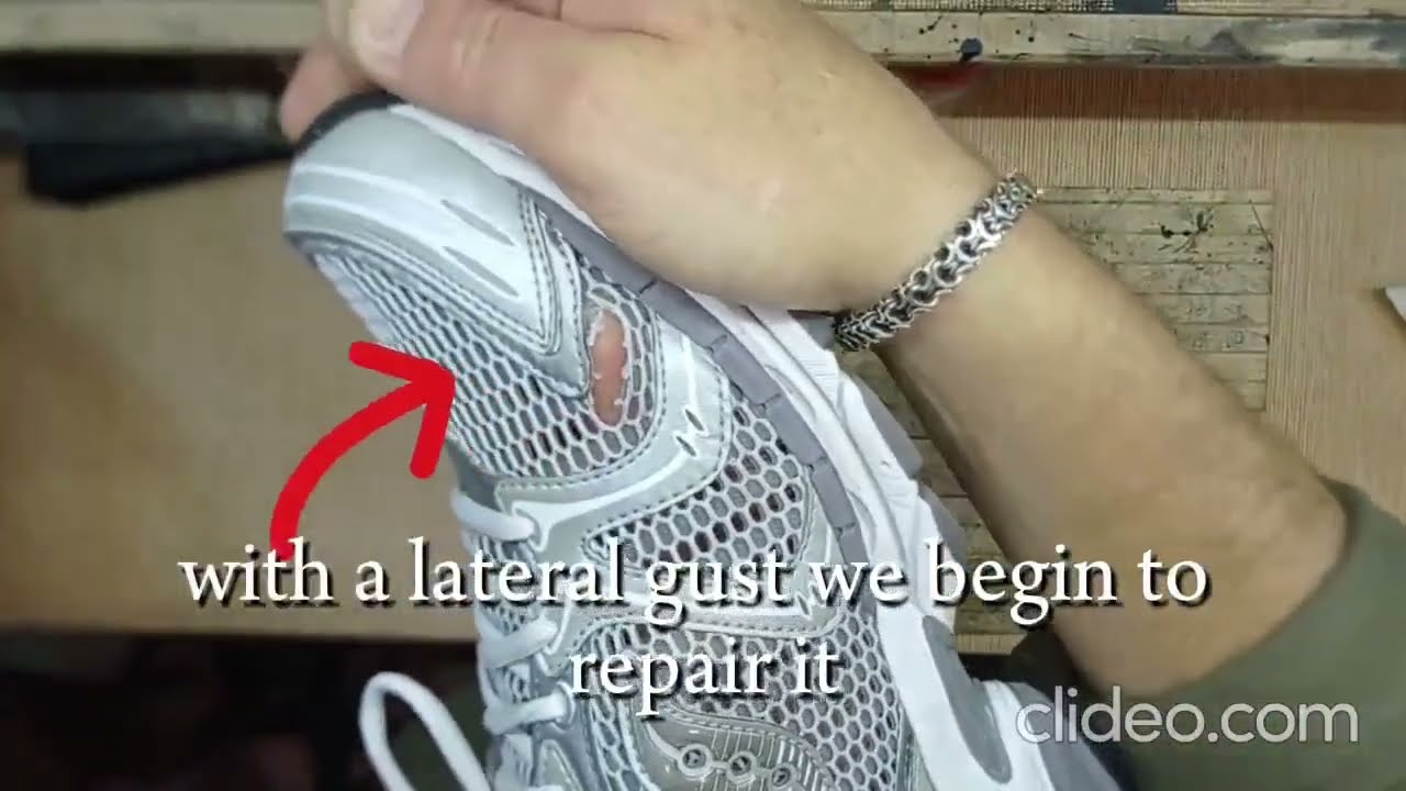 Sneaker Repair – Fixing a Torn Upper Hole | Shoe Restoration