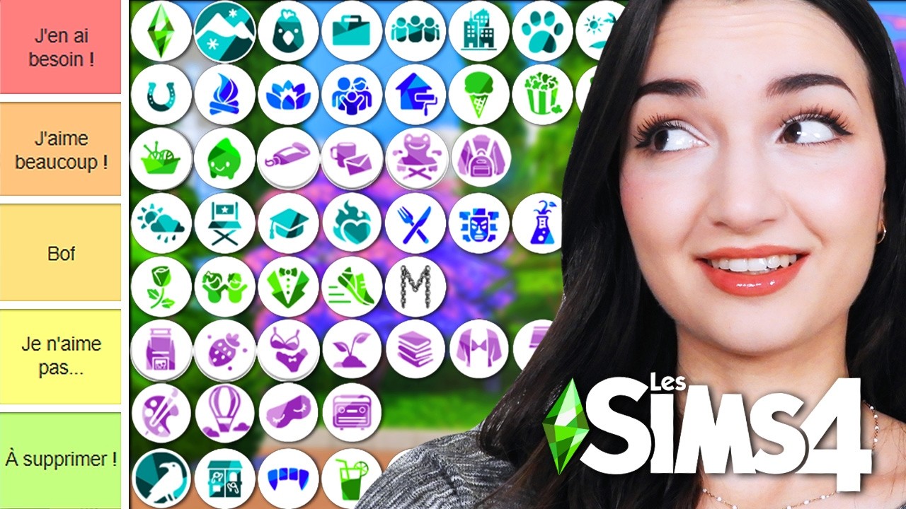 Je classe TOUS les packs des Sims 4 !