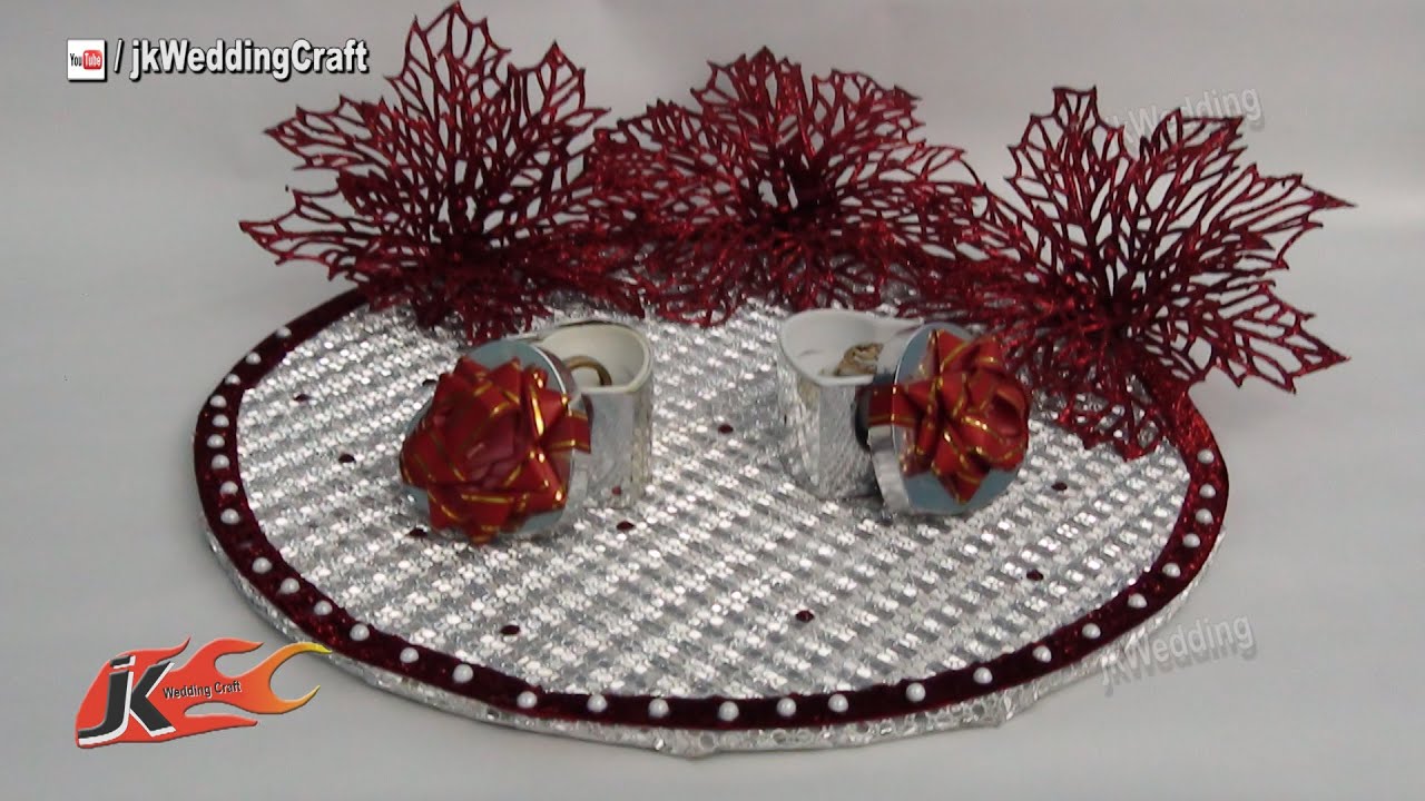 DIY Engagement / Wedding Ring Platter | How to make | JK Wedding Craft 023