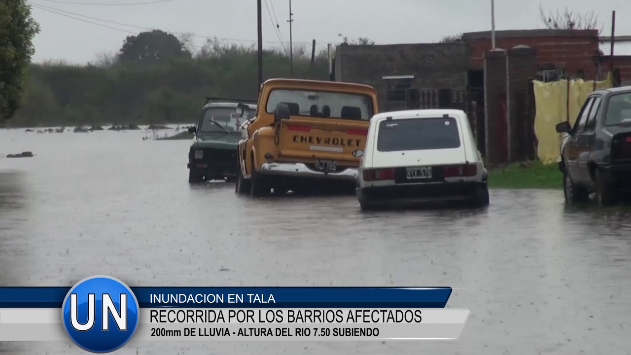 INUNDACION EN ROSARIO DEL TALA. INFORME E IMAGENES 18 07 19
