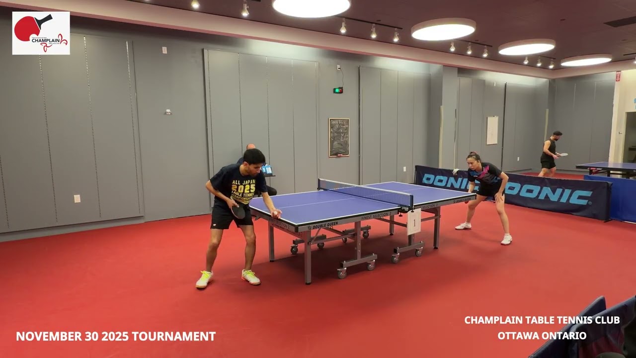 CHAMPLAIN TABLE TENNIS CLUB TOURNAMENT - CHAMPIONSHIP MATCH NOVEMBER 30, 2025