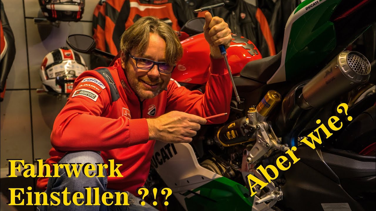 WAAAS❓❗❓ Druckstufe ❓ Zugstufe ❓ Federvorspannug ❓ Tutorial mit Ducati Panigale + 848 + Café Racer