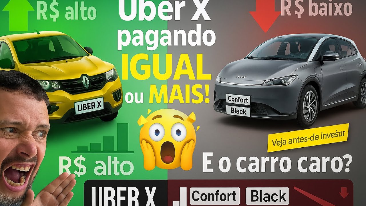 Uber X pagando igual ao Comfort (e até mais que o Black!) — Vale a pena investir em carro caro?