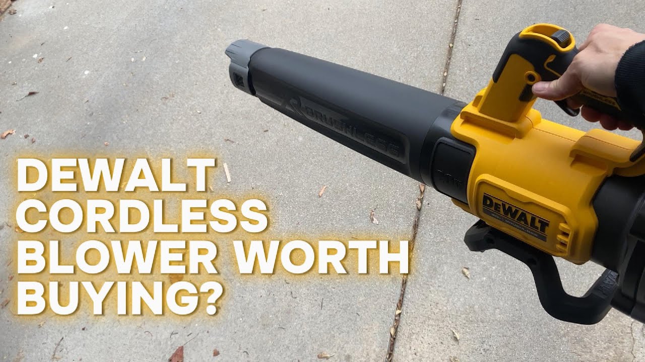 DEWALT 20V MAX XR Leaf Blower Review &mdash; Power Test (125 MPH / 450 CFM)