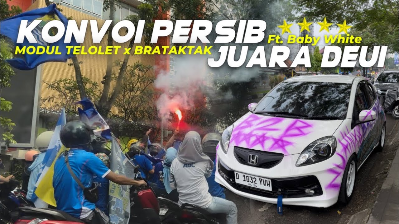 KONVOI PERSIB B2B JUARA💙Gemparkan Bobotoh Yang Sedang Konvoi Dengan Modul Telolet & Blayer Brataktak