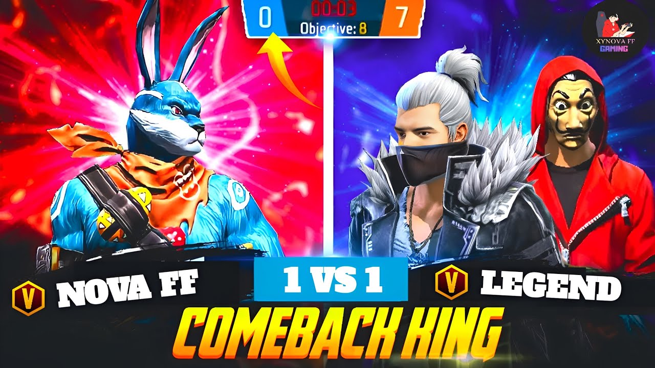 Nova FF vs Legend 😱 Real 1v1 King Battle!