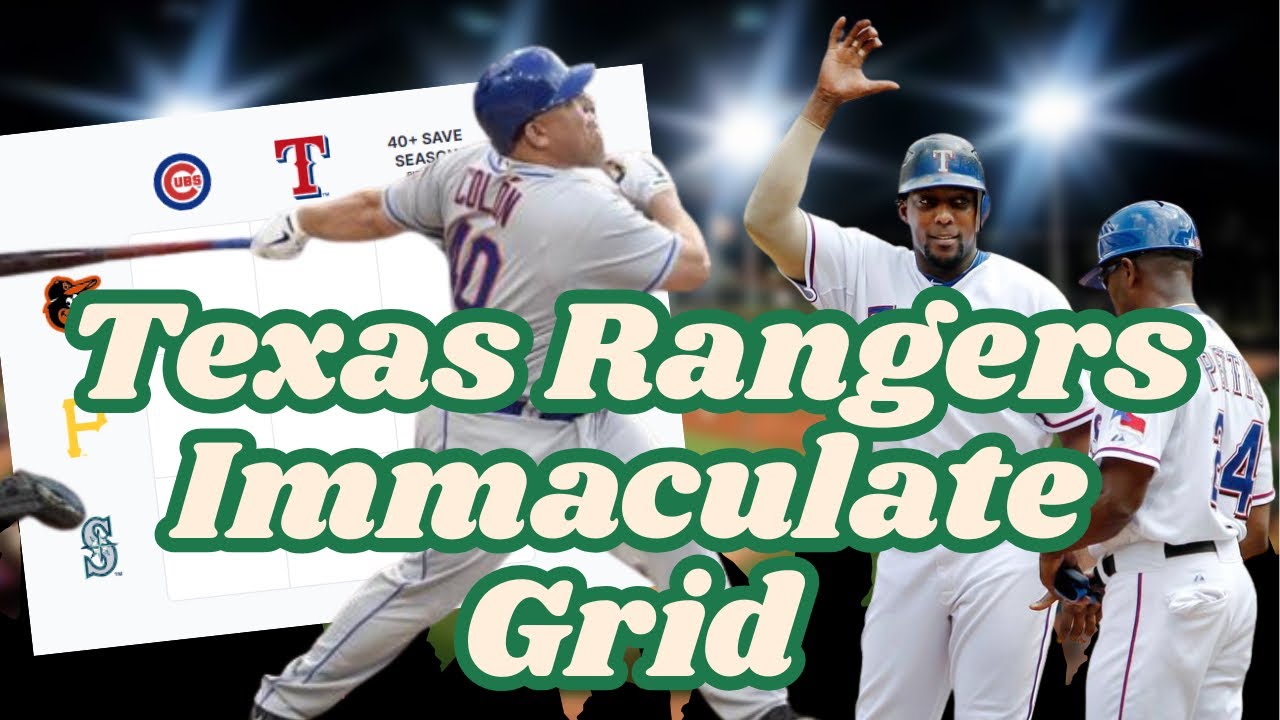 Texas Rangers Immaculate Grid February 20 2026