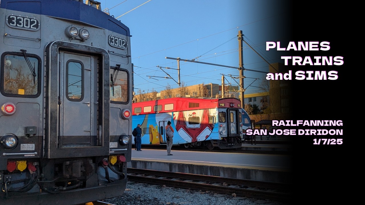 Railfanning San Jose Diridon 1/7/25, featuring UP leaders, Caltrain Diesels, F40's, and more!
