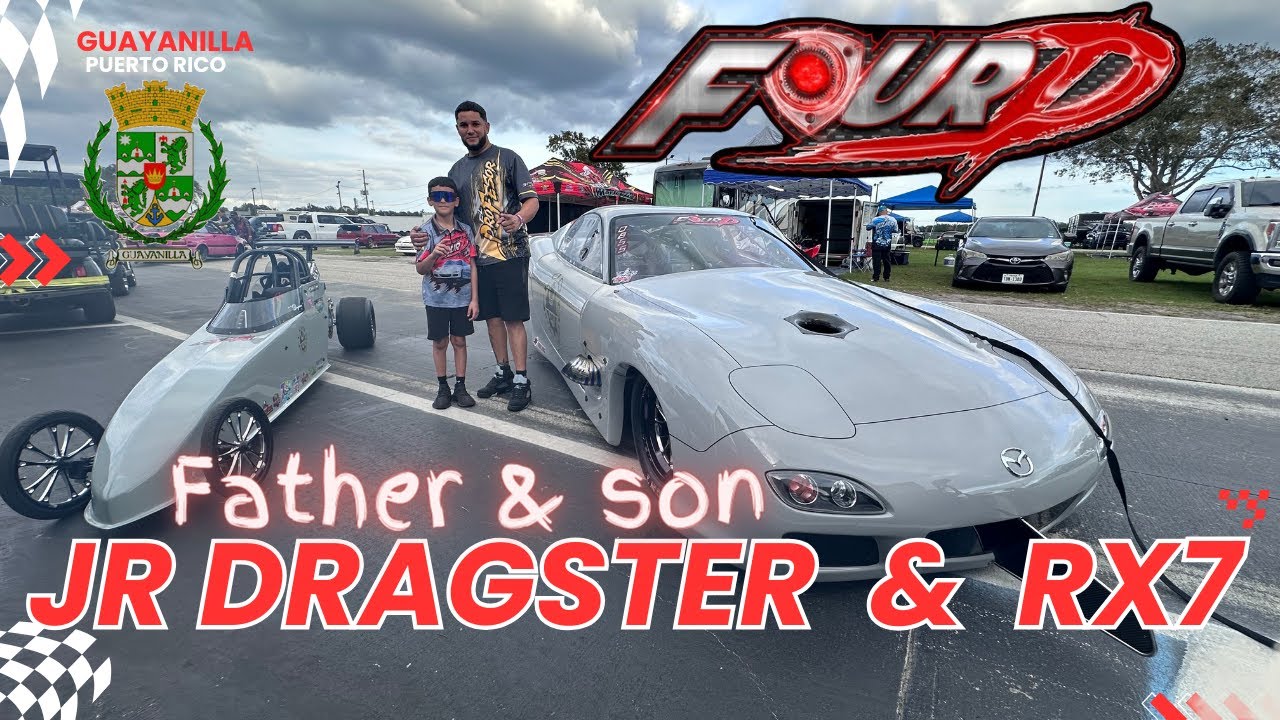 Mazda RX7 and Jr Dragster FourD  