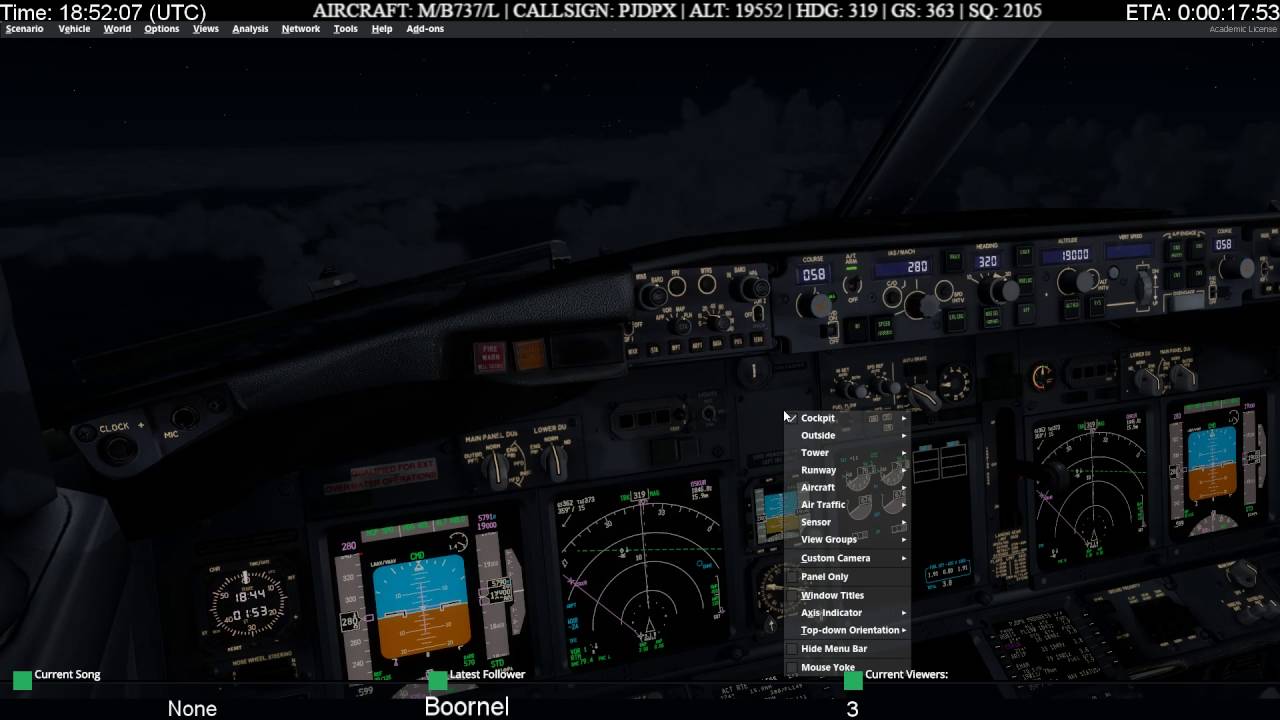 SRA & Non-precision Approach Night | Multiple SRA Approaches RWY 09