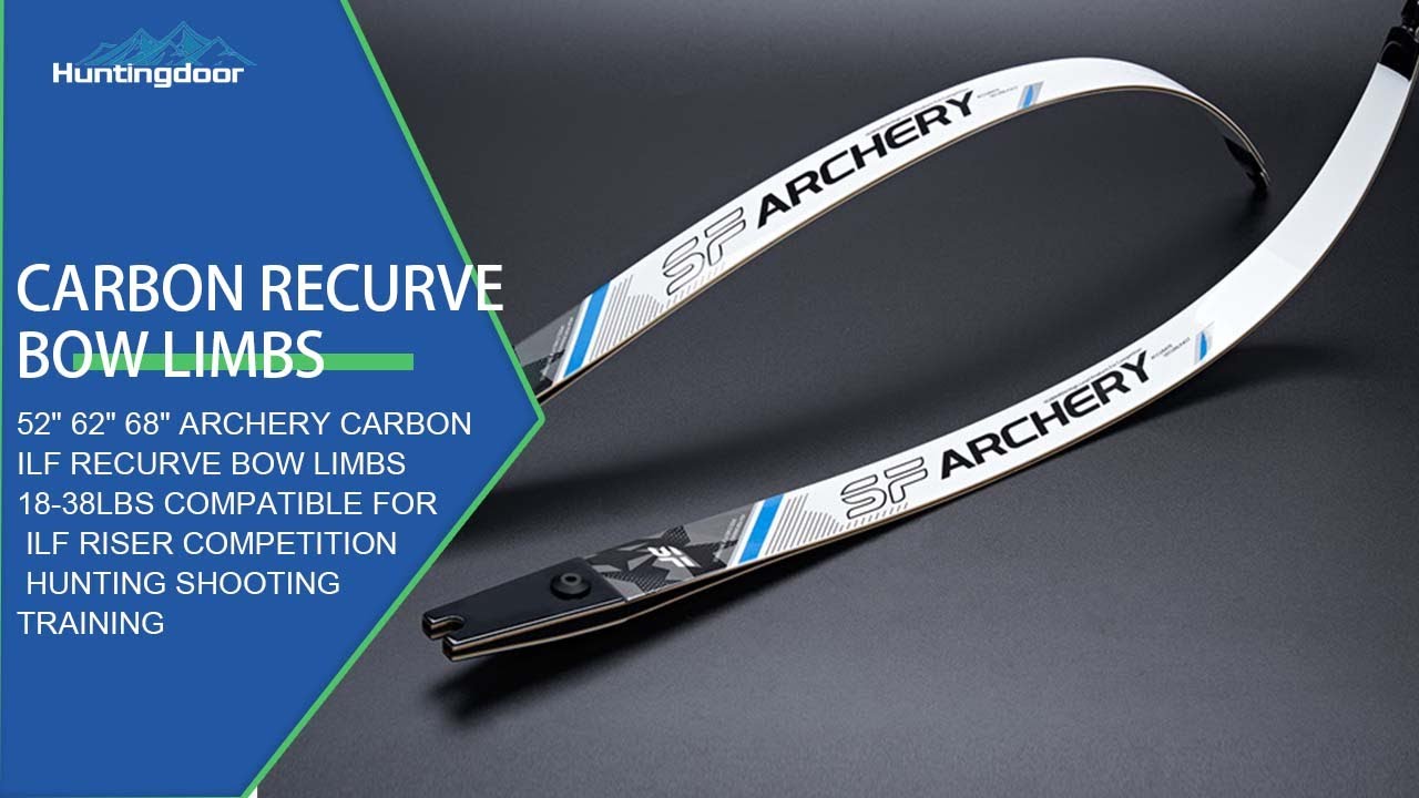 Carbon Recurve Bow Limbs From HuntingDoor. #archery #bowlimbs