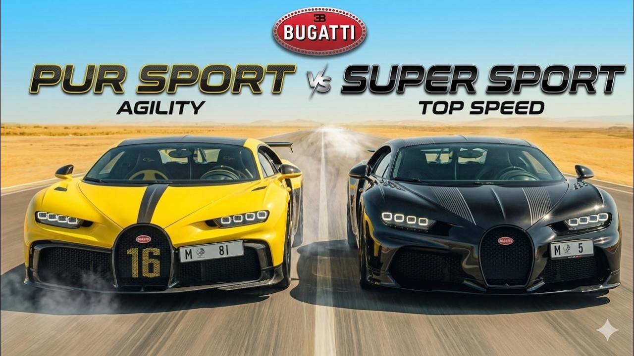 Top Speed vs Acceleration | Bugatti Chiron Super Sport vs Pur Sport