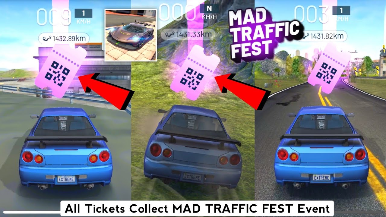 All Ticket Collect MAD TRAFFIC FEST Event - Extreme Car Driving Simulator 2023 - iOS gameplay
