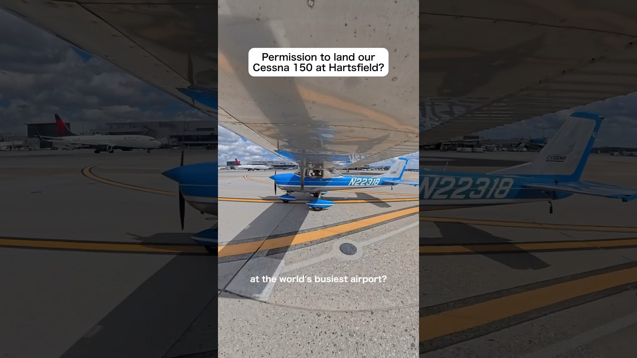 Посадка нашего Cessna 150 в Хартсфилде (Часть 1) 🛬 #самолет #авиация #пилот