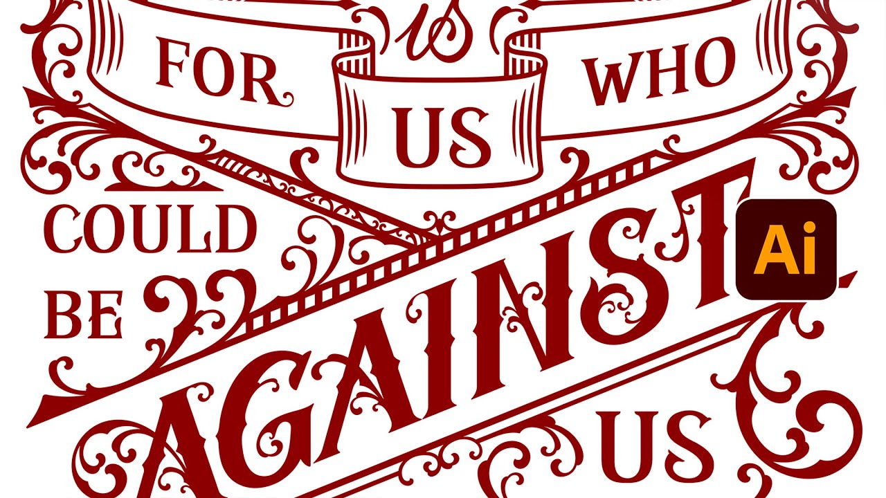 How I Vectorize a Vintage Hand Lettering in Adobe illustrator