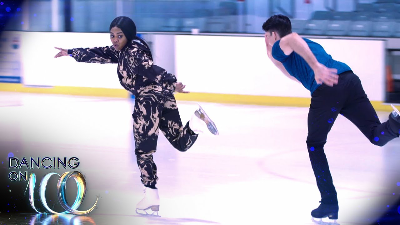 Watch our celebs' first slips on the ice! 👀  | Dancing on Ice 2021