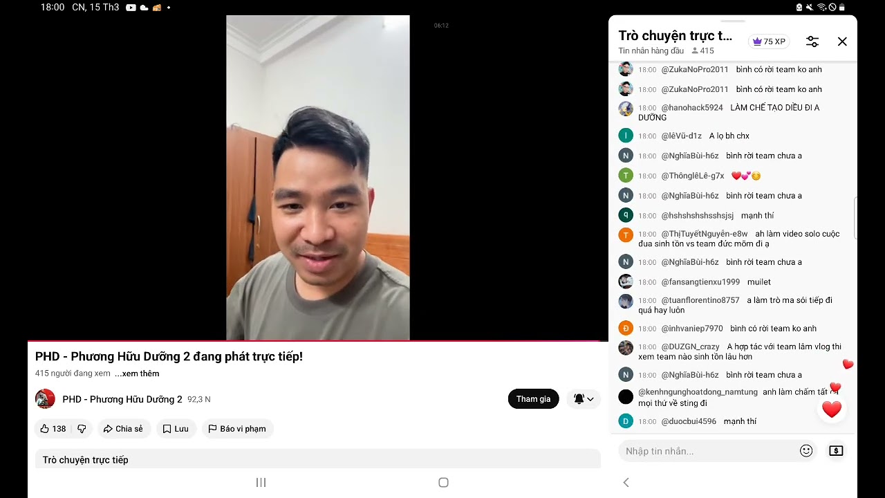 PHD Đang Phát Live Kiểu
