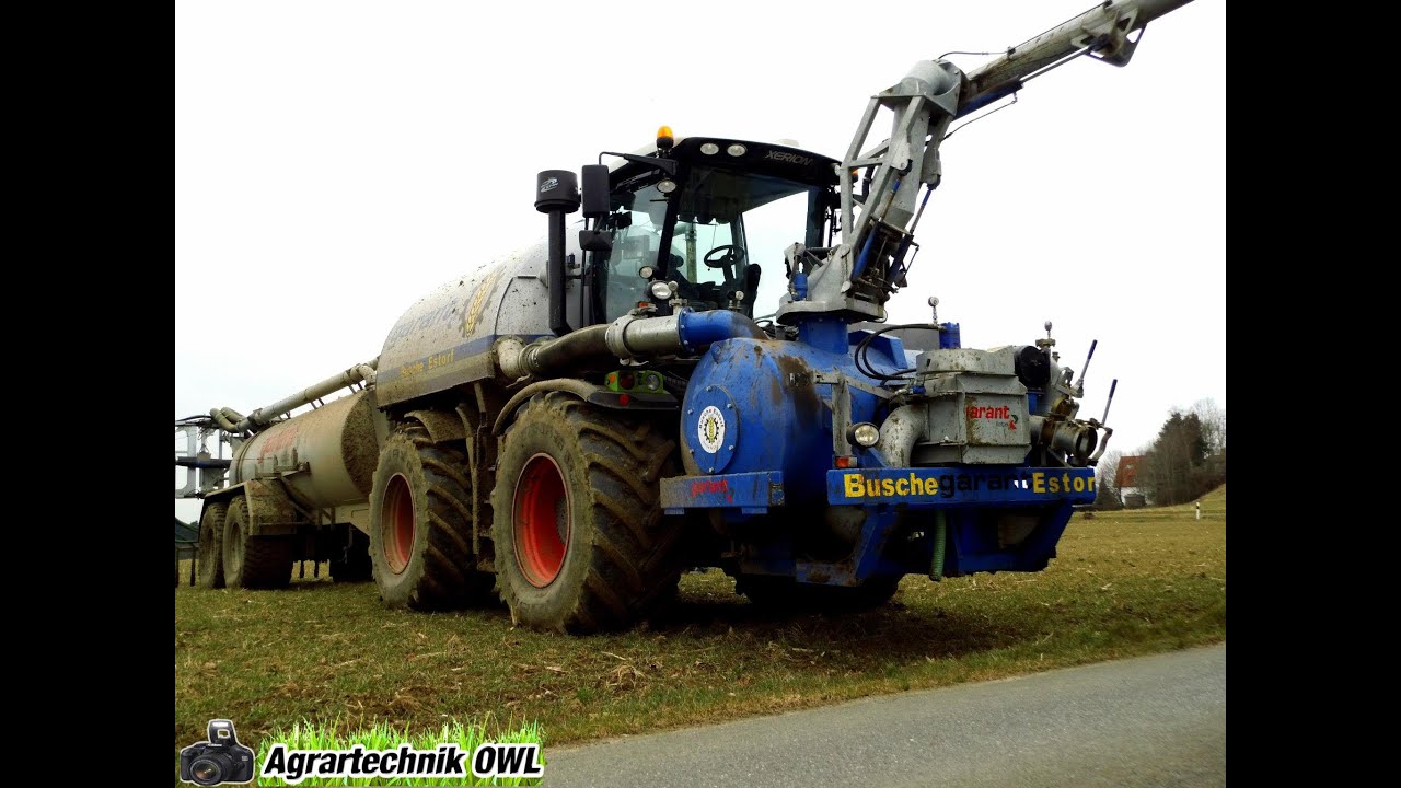 Xerion 3800 mit Kotte Gülleaubau + Kotte Güllefass, 28m Schleppschlauch , vom LU Busche-Estorf