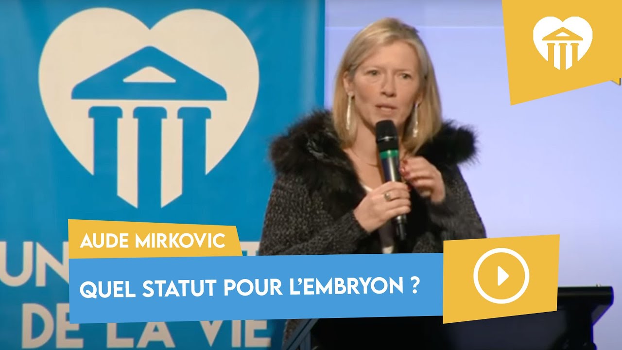 Quel statut pour l'embryon ? | Aude MIRKOVIC