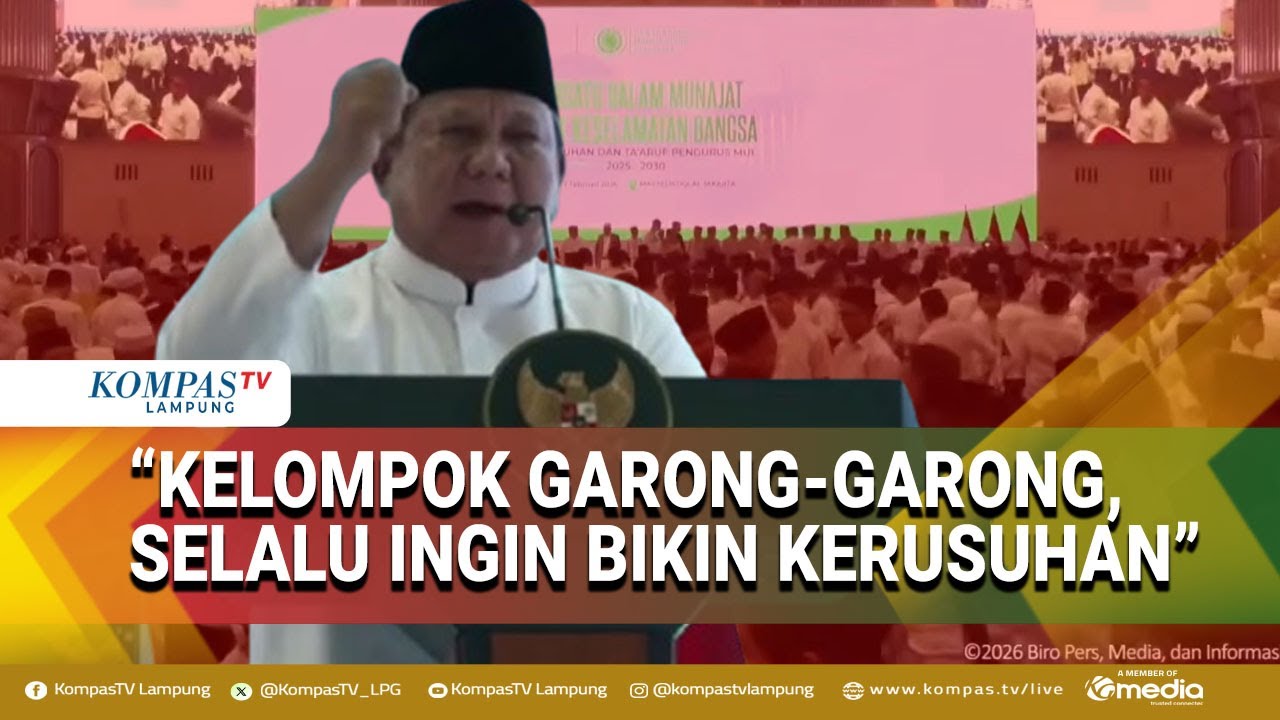 Pidato Membara Presiden Prabowo di Pengukuhan dan Taaruf Pengurus MUI: Ulama & Umara Bersatu...