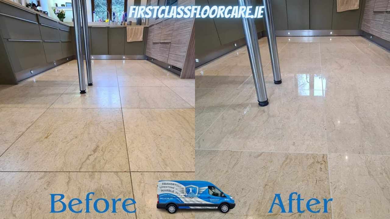 Restoring Clarity and Sheen on Marble Floor, Marble Cleaning and Polishing Sligo