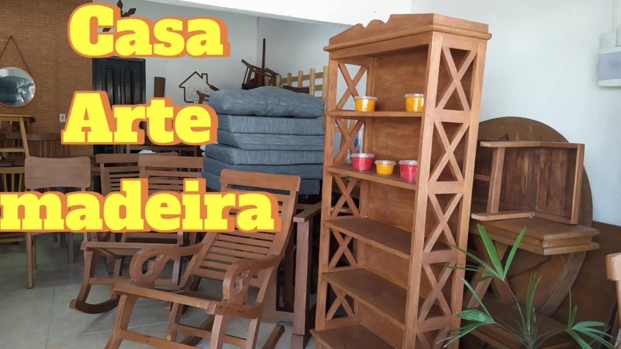 Casa Arte Madeira Móveis Rústicos loja da Mônica #moveisrusticos