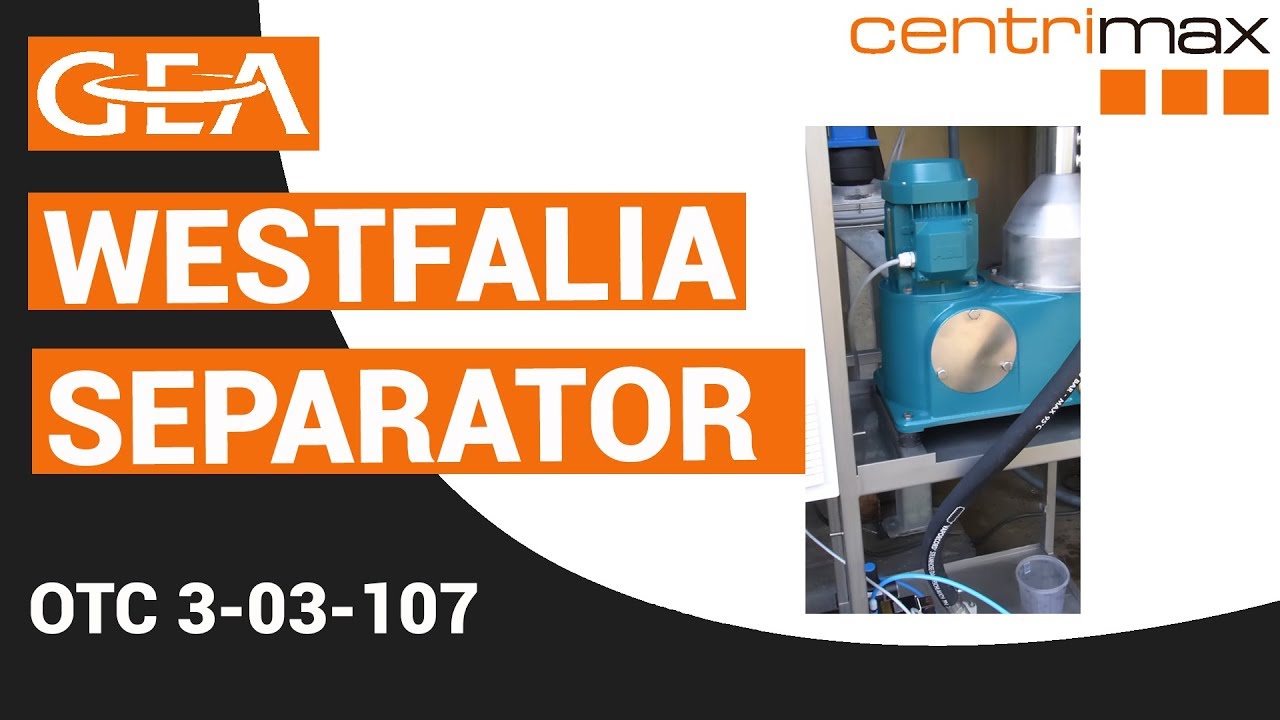✔ GEA Westfalia Separator OTC 3-03-107 factory rebuilt / general&uuml;berholt &ndash; Centrimax