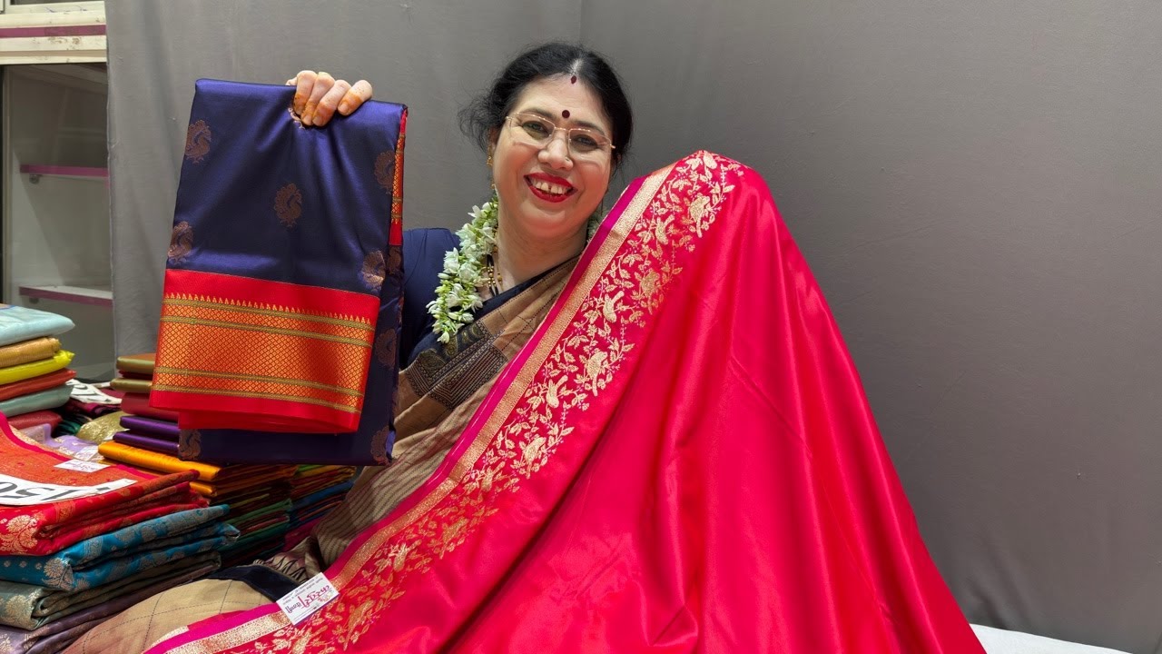 shalu paithani collection 😍paithani collection of kasturi paithani yeola 🥰😍| Kasturi Paithani