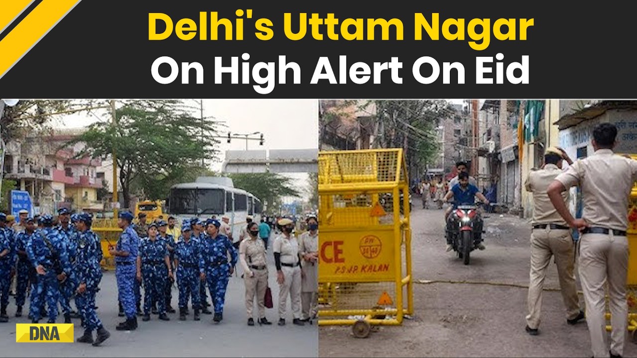 Delhi News: Uttam Nagar Observe Eid Ul-Fitr Amid Heavy Security After Tarun Kumar Holi Murder Case