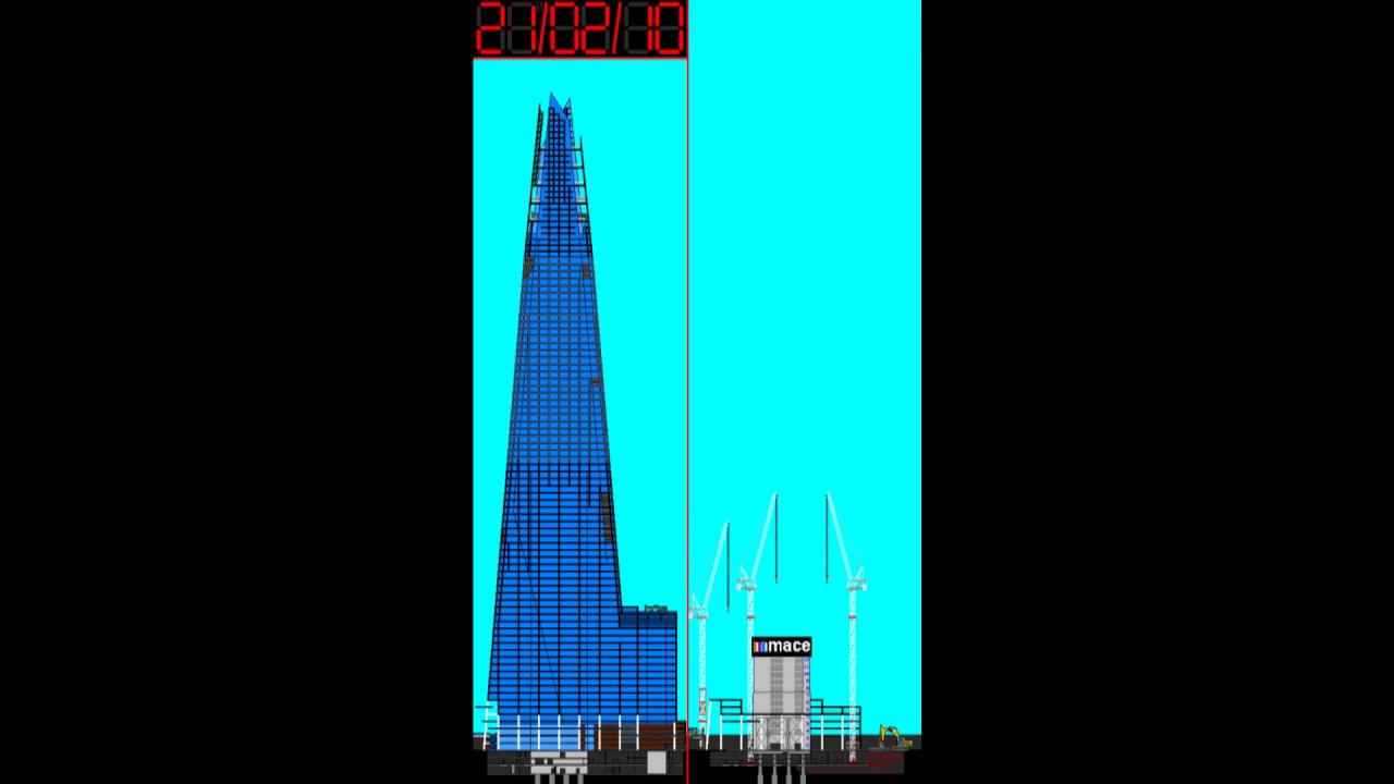 Construction of The Shard Microsoft Paint Drawings Time-lapse (Original)