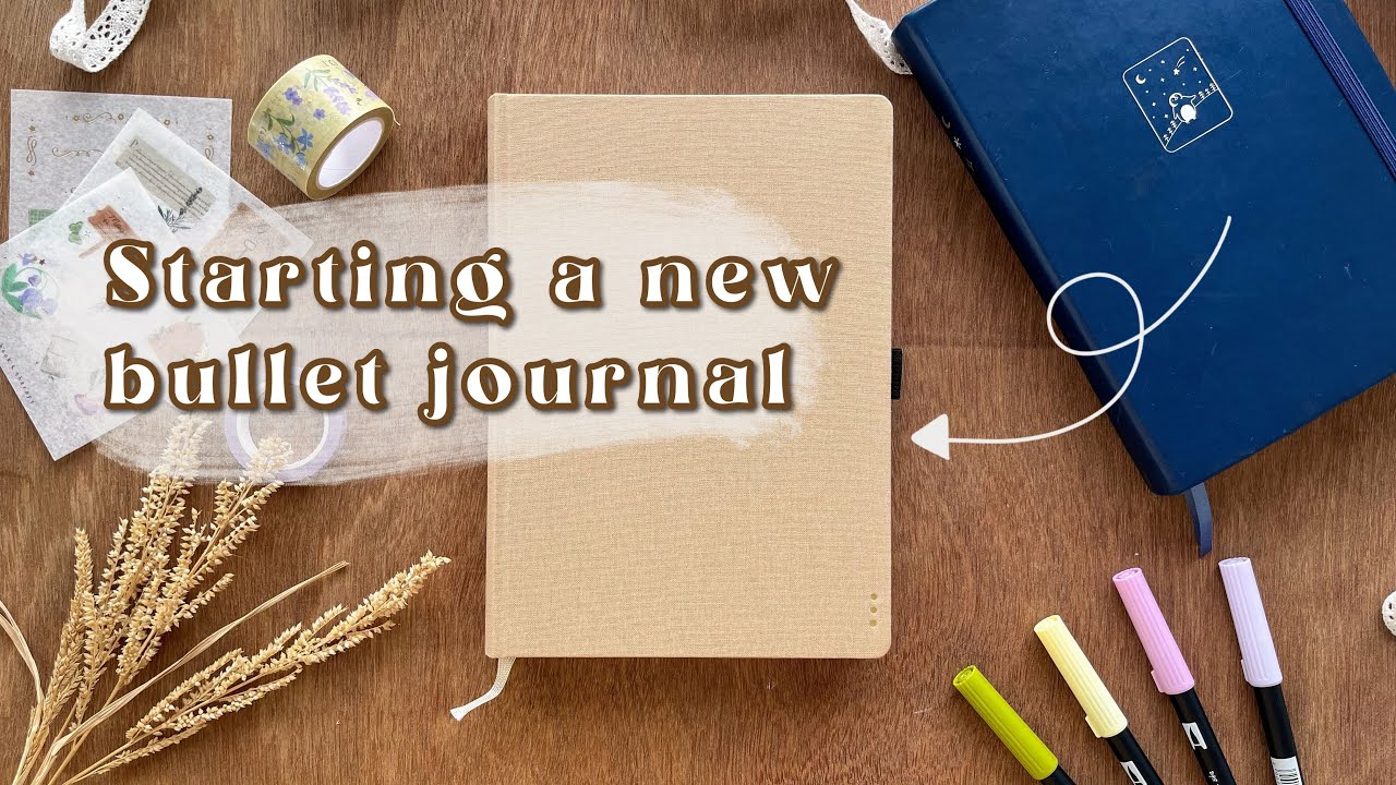Starting a new bullet journal // 2022 mid year bullet journal setup 🧚‍♀️