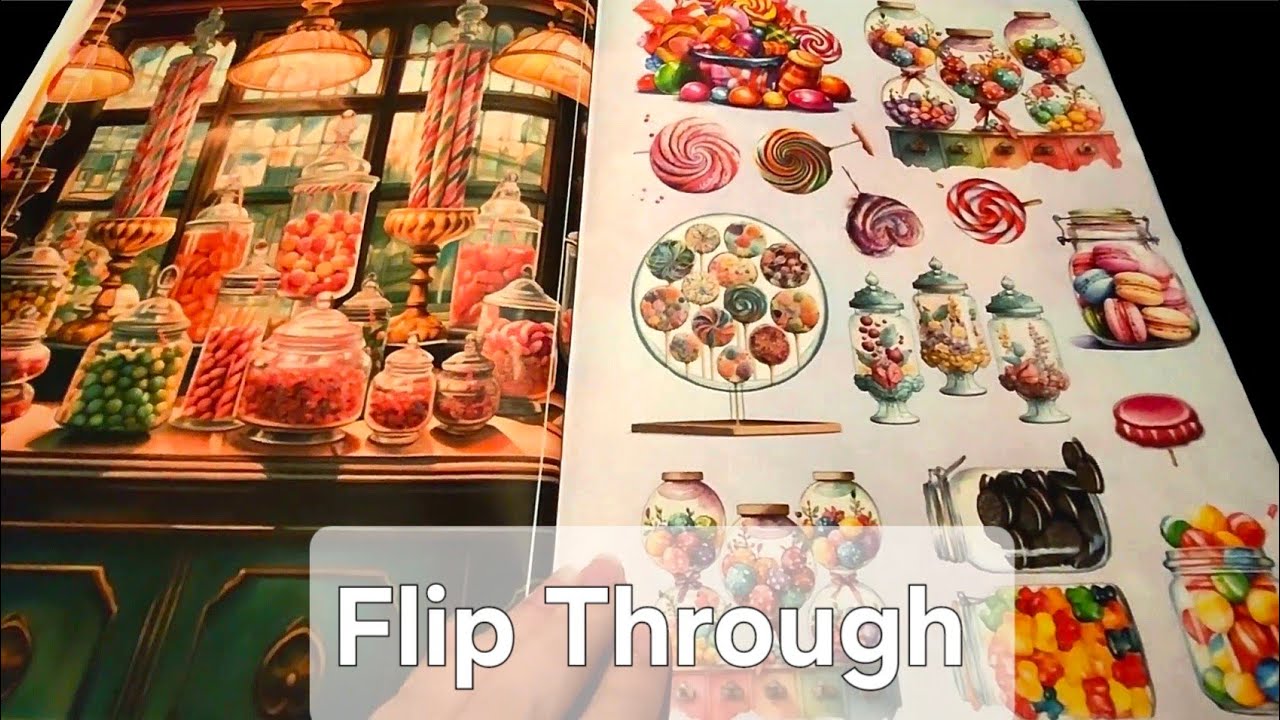 Candy and Chocolate Ephemera Book by Kate Curry Old Flip Through