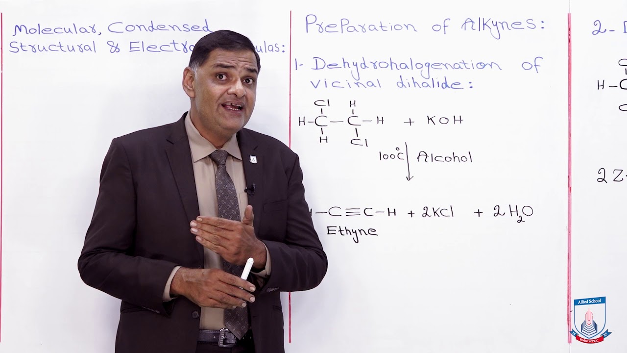 Class 10 - Chemistry - Chapter 12 - Lecture 06  Alkynes - Allied Schools