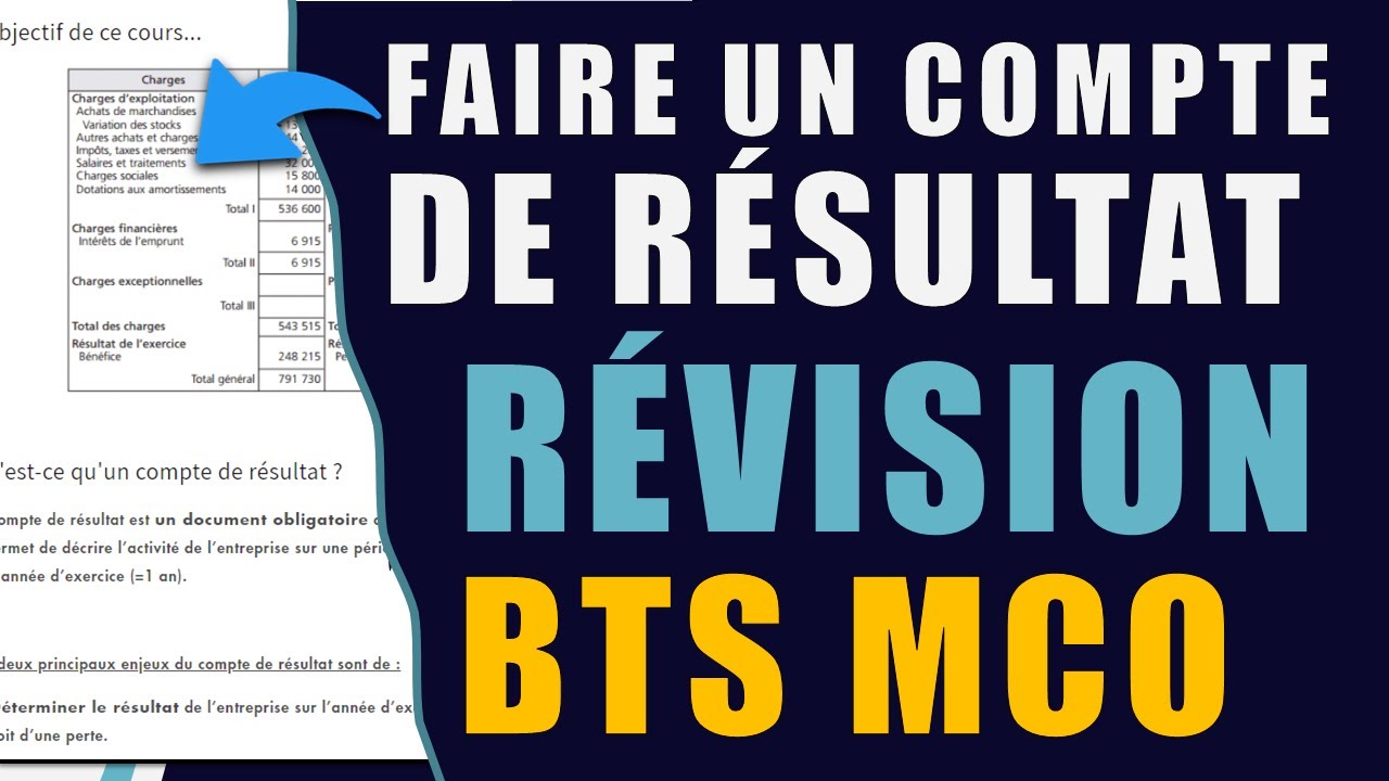 Révisions du BTS MCO #13 : Comment comprendre le COMPTE de RESULTAT en Gestion Opérationnelle ?