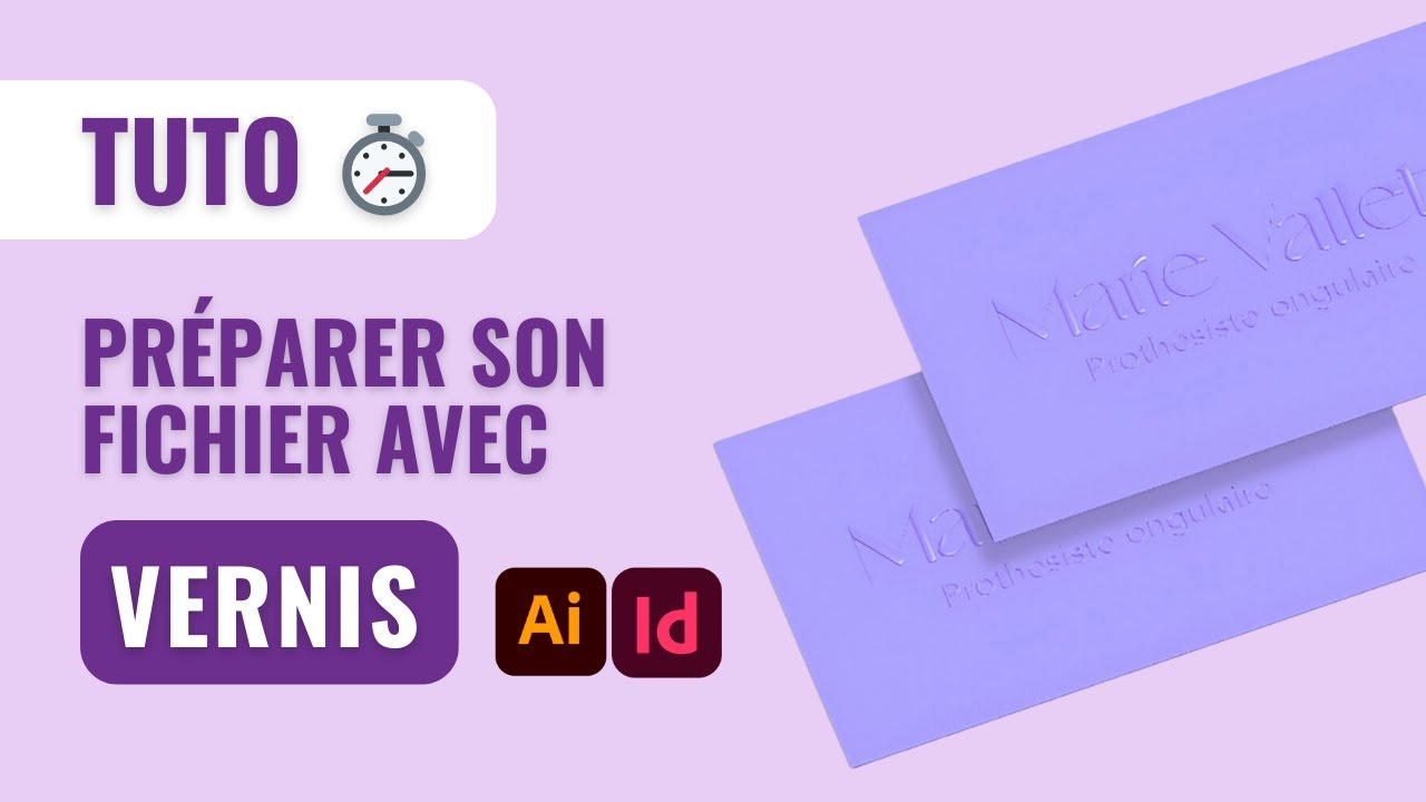 Créer un fichier d'impression avec vernis sélectif | Tutoriel Adobe Illustrator & InDesign