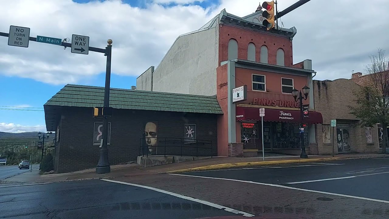 Driving from Pittston to Edwardsville,Pennsylvania