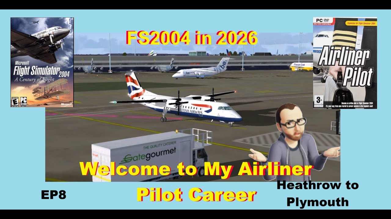MSFS / FS2004 in 2026 Heathrow to Plymouth night flight/ #flightsimulator /#msfs2024 /#msfs
