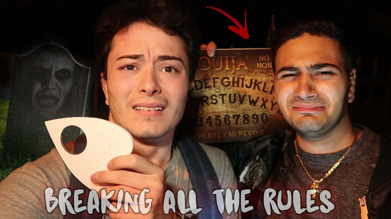 (ZOZO ATTACKS) BREAKING ALL THE RULES OF THE OUIJA BOARD IN CEMETERY AT 3 AM CHALLENGE (SO SCARY)