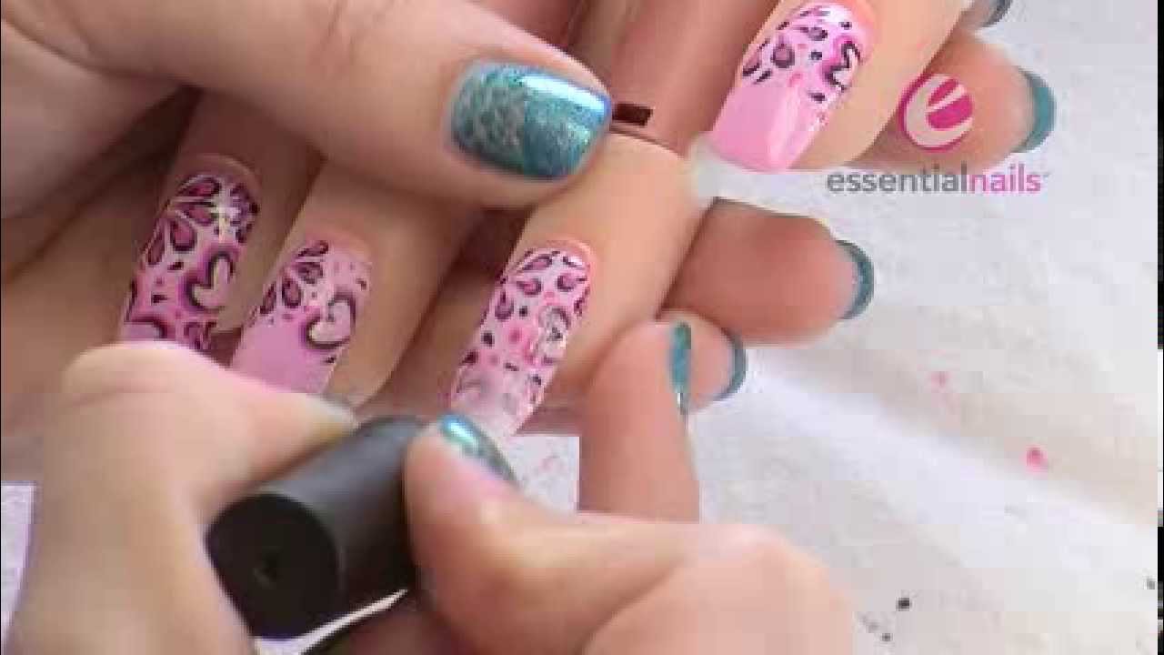 Becca Walton - Hearts & Flowers - UV Gel Polish Nail Art Design