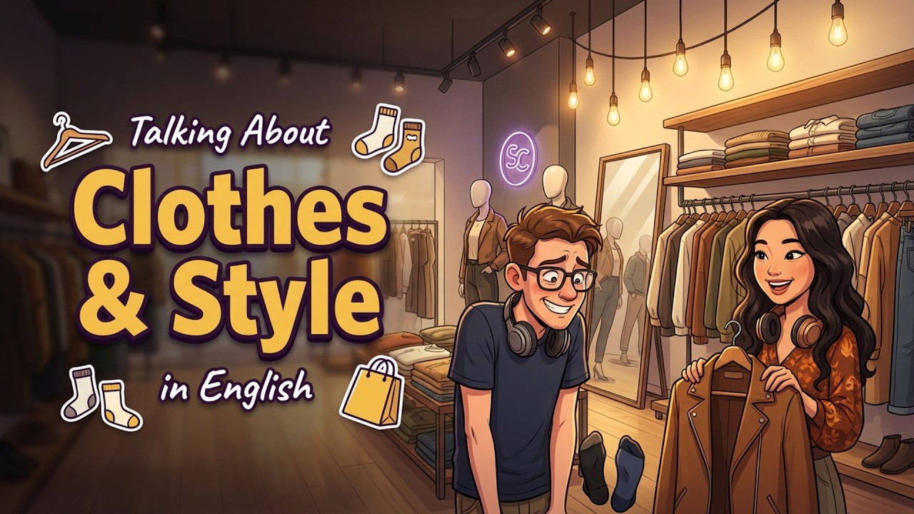 How to Talk About Clothes & Style in English | English Conversation Practice | English Podcast