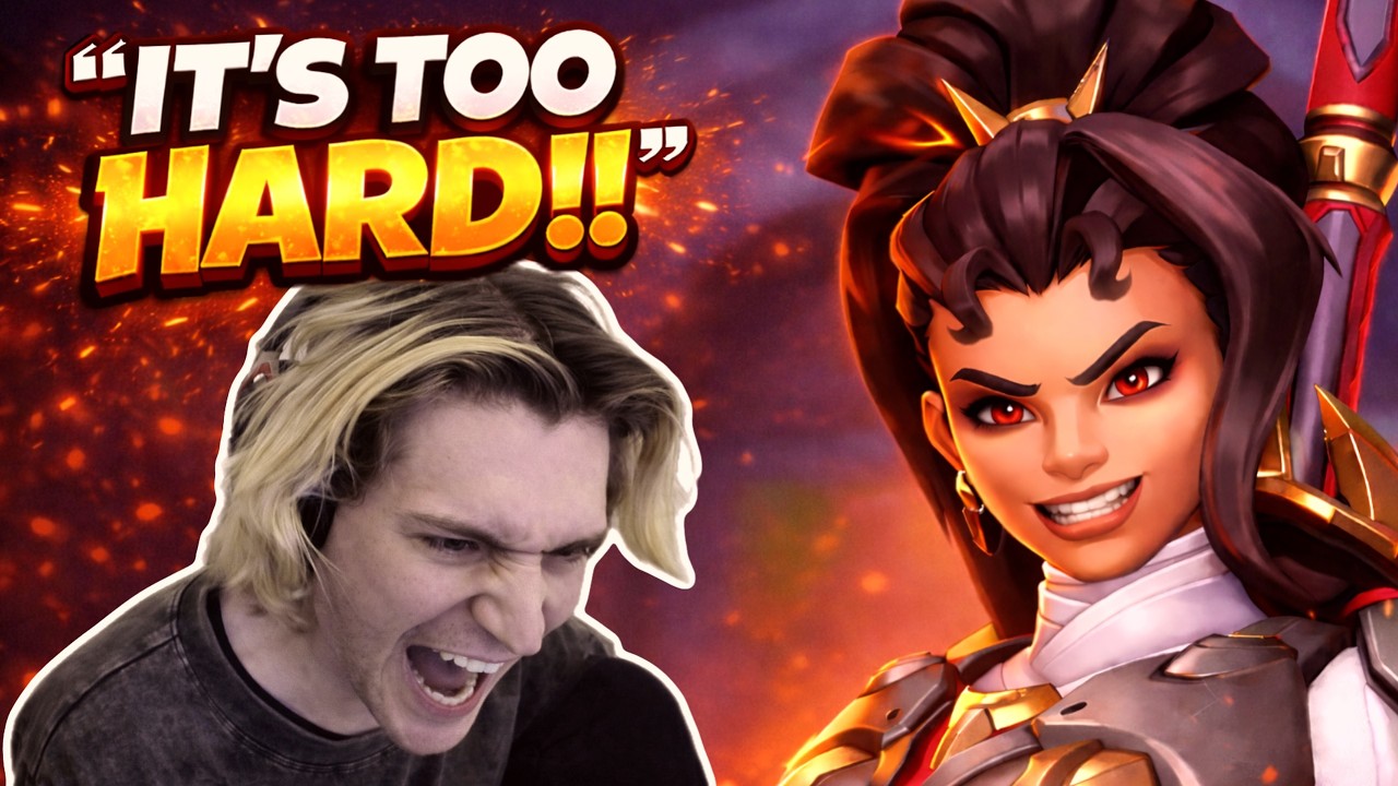 xQc CAN'T KEEP UP in Overwatch Diamond Lobbies!