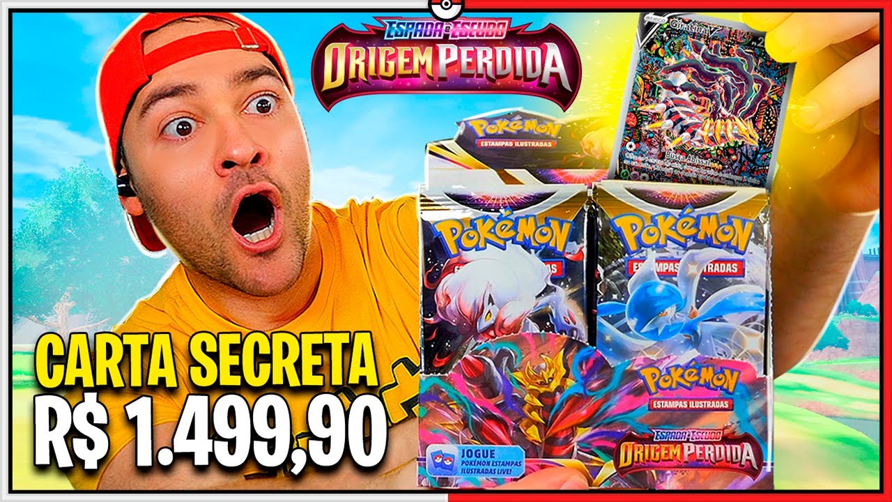 Unbox *BOX ORIGEM PERDIDA* em busca da Giratina V ULTRA RARA de R$ 1.499,90